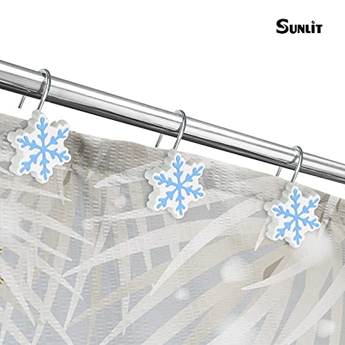 Crochets de rideau de douche anti-corrosion en résine pour suspension fluide et stable