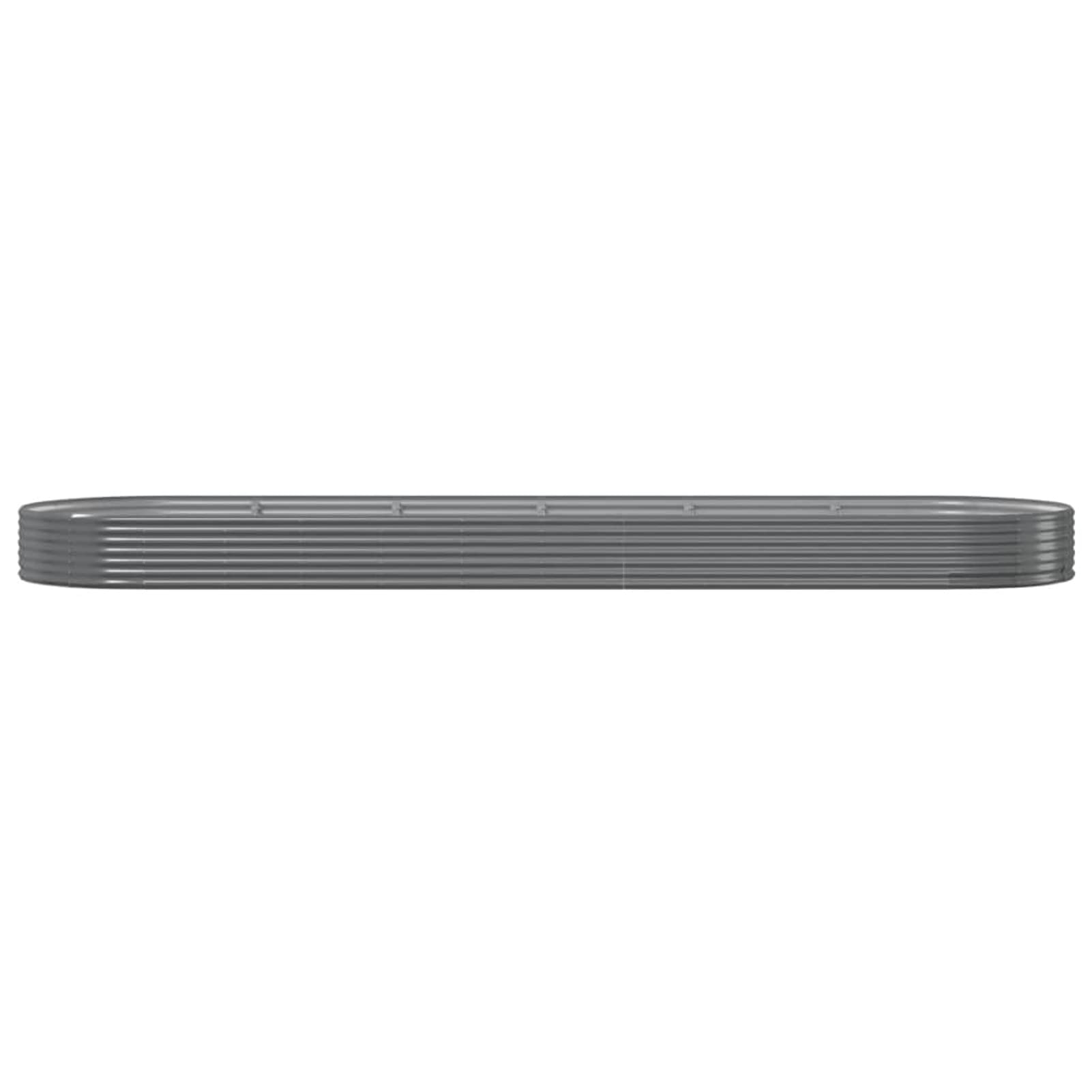 Chusui Jardinera Acero con Recubrimiento en Polvo, Huerto Urbano Terraza, Jardineras Exterior, Jardineria Maceteros, Mesa De Cultivo, Huerto En Casa, Gris 523x140x36 cm