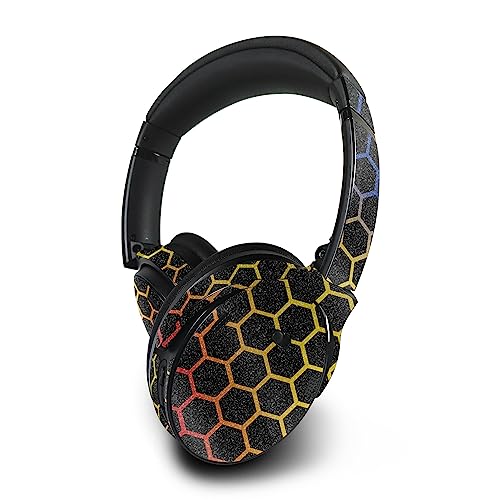 Image of MightySkins Glossy Glitter Skin Compatible with Bose QuietComfort 45 Headphones Primary Honeycomb | Protective, Durable High-Gloss Glitter Finish | Easy to Apply