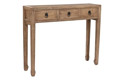 Konsolentisch für den Eingangsbereich, massiv, natürlich, 104 x 27 x 85 cm