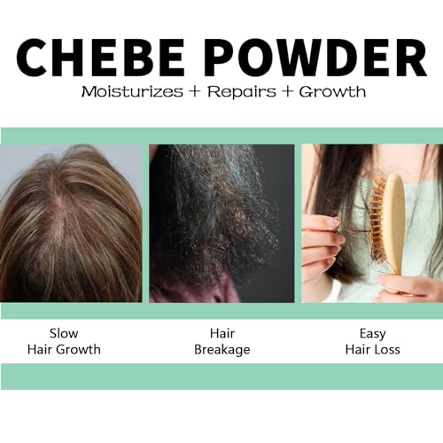 WOZUTUNT Organic African Chebe Powder for Enhanced Hair Growth, Strength & Long Moisturized Hair For Men & Women 3.5 Ounces