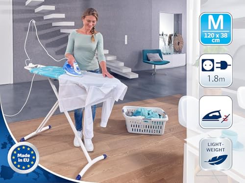 Leifheit Bügelbrett Air Board M Solid Plus ist höhenverstellbar, Bügeltisch für...