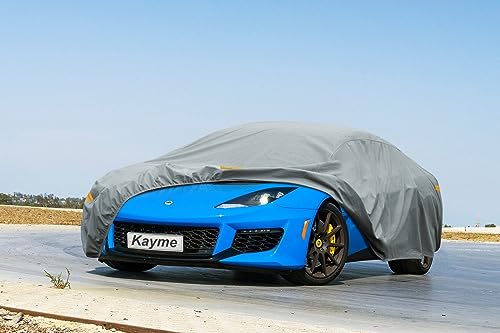 Image of Kayme Heavy Duty Car Cover Custom Fit Lotus Evora (2009-2023) Waterproof All Weather for Automobiles, Full Exterior Covers Sun Rain UV Protection.（Deliver About 3-10 Days）