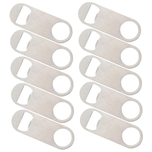 Ouvre-boisson décapsuleur acier inoxydable plat pour capsule de bouteille x50 - 6