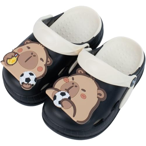 Image of Cute Capybara Slippers for Kids,Kids Girls Boys Clogs Garden Shoes,Funny Toddler Animal Slides Sandals,Water Shower Beach Pool Slippers Indoor Outdoor
