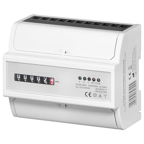 Compteur de consommation électrique triphasé pour grand logement