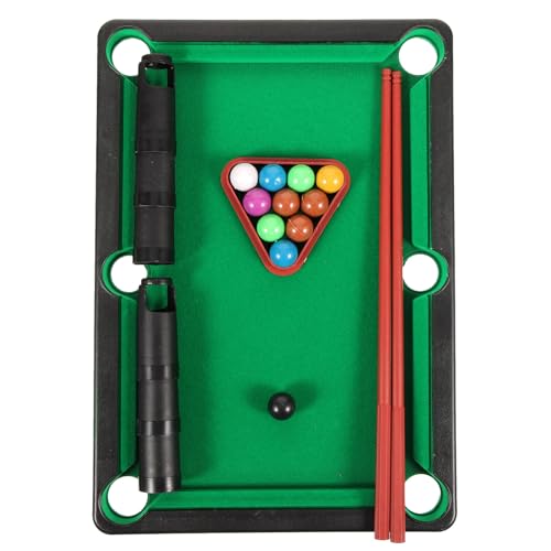 Abaodam Mini Mesa de Billar para Pequeña de Plástico Juguete de Billar de Interior para Juegos Familiares y Educativos para Casa Diversión y Aprendizaje en Casa