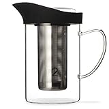 Jarra de té helado: prepara tu té directamente en la jarra con el infusor largo de acero inoxidable.