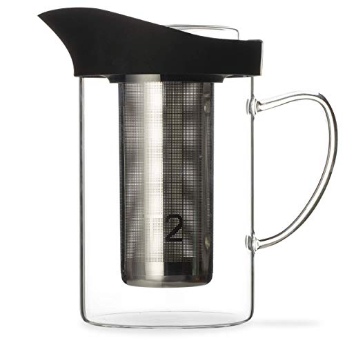 T2 Tea Jug-A-Lot Glass Pitcher, 1.0L Black