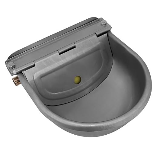 Greensen 4L Cuenco Dispensador Automático de Agua Válvula de latón,Válvula de Flotador Automática Bebedero de Agua Tazón de Fuente de Bebida Automático Beber para Perros Pastor