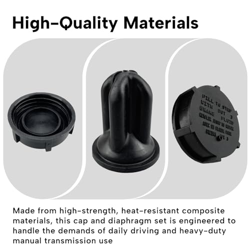 Qiqimingxin Clutch Hydraulic Fluid Reservoir Cap & Diaphragm Replacement Fit for Ford F-150 1993-2004, F-250 F-350 1993-1997 Replaces F2TZ7K505A Manual Transmission - Thumbnail 3
