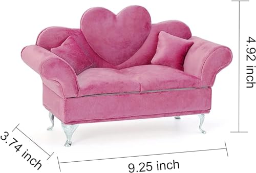 Image of Jewelry Box Storager Organizer Floral Jewelry Chest Armoire Sofa Couch Round Bed | Sofa Bed Jewelry Box Jewelry Trinket Box Jewelry Case for Decoration.