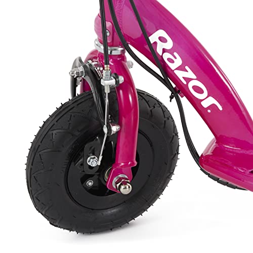 Razor E175 Kids Ride On 24V Motorized Battery Powered Electric Scooter Toy, Speeds up to 10 MPH with Brakes and Pneumatic Tires, Pink