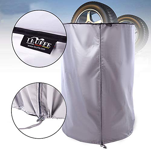 Teuffe Ø80cm x H117cm universele bandenafdekking voor 4 banden beschermhoezen bandenhoezen 18 tot 22 inch - Image 3