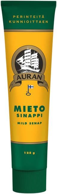 Auran Mild Mustard 16 Packs of 125g SÖPÖSÖPÖ pack (SOPOSOPO)