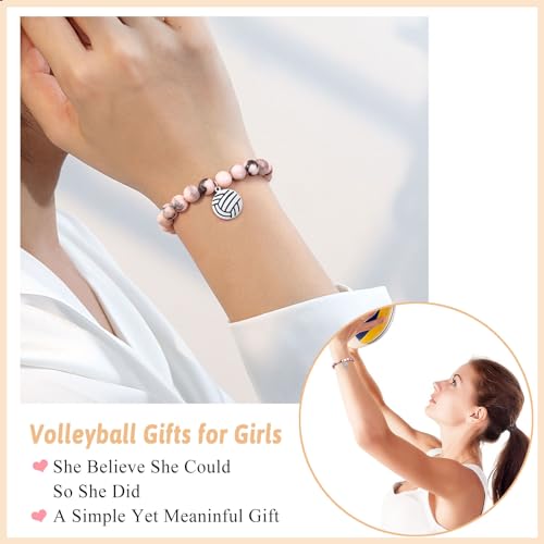 Image of Softball Volleyball Bracelet Gifts for Girls, Daughter, Niece, Softball Gifts for Team