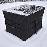 BeadChica Cubierta de la Bomba de Calor para Piscina/Calentador de 39 Pulgadas de Largo x 34 Pulgadas de Ancho x 31 de Altura, Ajustable para Todas Las Bombas de Calor de la Piscina