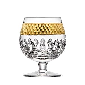 ARNSTADT KRISTALL Cognacglas Bloom Gold