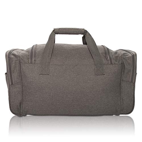 DALIX Signature Travel or Gym Duffle Bag in Gray
