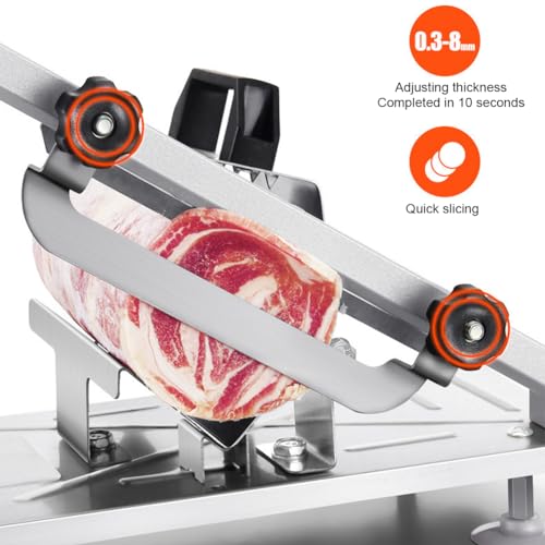 Cortadora manual de carne acero inoxidable 44.98 cm miniatura 3