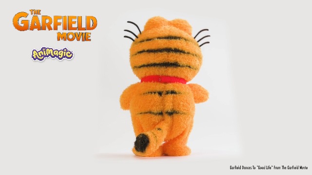 Peluche Musicale Dansante Garfield Animagic – Chante 'Good Life' – Interactive, 25 Cm – Pour Enfants Dès 3 Ans (Piles Incluses)