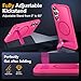 SPIDERCASE Magnetic for Samsung Galaxy S25 Plus Case, [3 Stand Ways][ Military Grade Drop Protection] with Invisible Stand Shockproof Slim Case for Samsung Galaxy S25 Plus 6.7