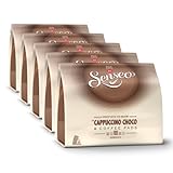Senseo Kaffeepads Cappuccino Choco, Aromatischer Kaffee + Köstlicher Schokoladengeschmack, neues Design, 5er Pack, 5 x 8 Pads
