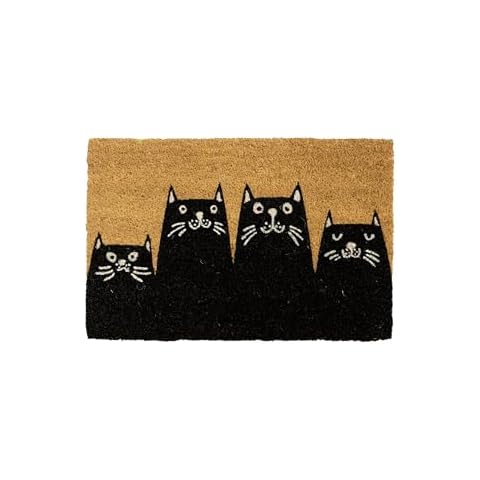FISURA Outdoor Cat Doormat with Non-Slip Backing Cover