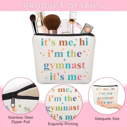 Gymnast Gymnastics Team Gift,Graduation Gifts for Women,Gymnastic Makeup Bag for Her Female Gymnastics Athletics Coach Friend Sister,Gymnastics Stuff4