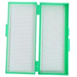 Mipcase Caja de Almacenamiento para de Capacidad para Color Verde con Numerada para Organización y Fácil Búsqueda Resistente y Práctica para Laboratorio y Colección de Muestras