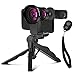 iPhone Camera Lens Kit,ANGFLY Cell Phone Camera Lens 0.45X Wide Angle lens + 15X Macro Lens with Remote Shutter Multi-use Tripod & Phone Holder and Universal Clip,for iPhone,Samgsung,GoPro