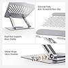 UGREEN Adjustable Laptop Stand for Desk, 360° Rotating, Ergonomic Portable Computer Stand Laptop Holder Riser Compatible with MacBook, Air, Pro, All Laptop 10-17", Gray #5