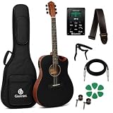 Kit Violão Eletroacústico Giannini Gdh Capa + Kit Basso