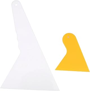 VICASKY Ferramentas Aplicadoras De Vinil Para Carro 2 Peças Raspador De Cola Vinil Pára-Brisa De Carro Raspador De Gelo Remoção De Neve Raspador Triangular Raspador De Vinil