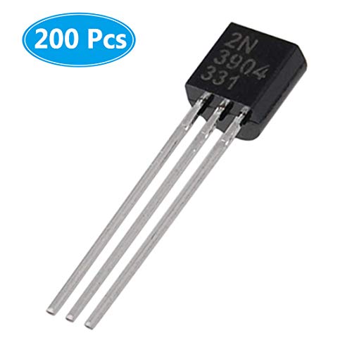MCIGICM 200pcs 2n3904 npn Transistor, 2n3904 Bipolar (BJT) Transistors NPN 40V 200mA 300MHz