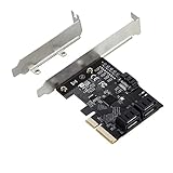 Performance SATA 6 Gbit/s haut débit : dispose de 5 ports SATA 3.0 avec une vitesse de transfert allant jusqu'à 6 Gbit/s pour un accès plus rapide aux données et une connexion stable aux SSD ou disques durs.