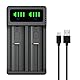 DuraPro 4X Akku AAAA Batteries + LED USB Ladegerät für Stylus Pens, Stirnlampen, Quadruple A,Quad A,E96, LR61,4061,MN2500,GP25A