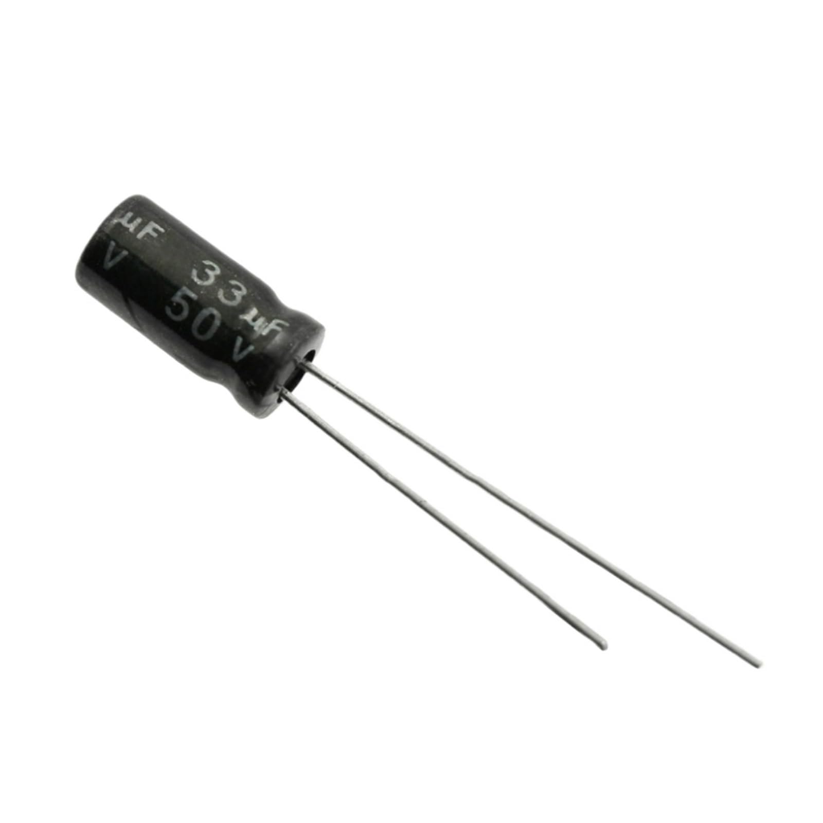 Condensateur électrolytique 50V 33uF pour réparer une panne d'alimentation TV et audio 5x11mm