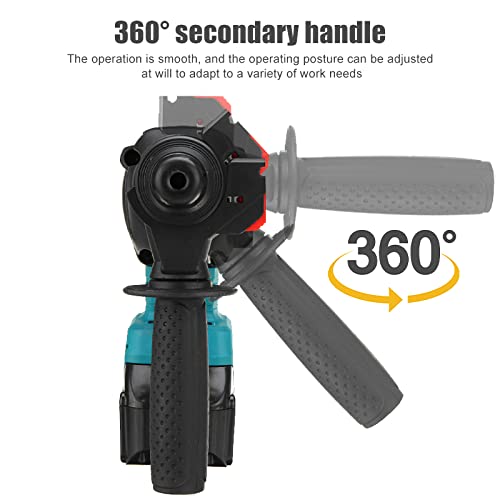 Akku-Bohrhammer, Bohrhammer, 3-in-1-Modus, bürstenloser Schlagbohrschrauber mit Sicherheitskupplung, bürstenloser… – Bild 5