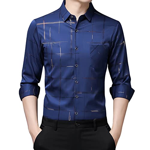 Sepiia Hombre: Camisa Slim Fit Manga Larga Hawaiana Camisa Negra Manga Larga De Vestir Medieval Camisas Manga Larga Sepiia Verano Guayabera Estampadas Camisas Camisas Blancas Festival