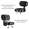TENTOTEN Drum Throne with Backrest Drum Chair, Portable Removable Drum Throne Seat Motorcycle Style Hydraulic Drum Stool for Adults with Adjustable Backrest & Memory Foam (Black) #3