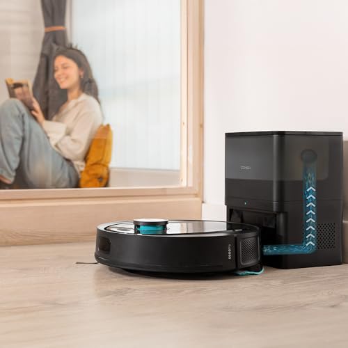 Cecotec Robot Aspirapolvere e Lavapavimenti Conga 7690 Immortal MAX Home M. Base Autovuotante. Navigazione Laser. 5000 Pa. Fino 220min Autonomia. 2.5L. APP. 4in1 Spazza. Aspira. Lava. Passa Mop