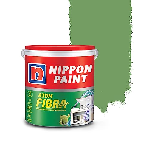 Image of Nippon Paint Atom Fibra 2 In 1 Interior & Exterior Emulsion (Green Pod, 10 L)