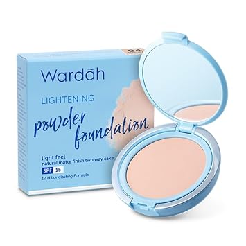 Wardah LGHT Powder Foundation Extra Cover SPF 15 04 Natural, 12 gram