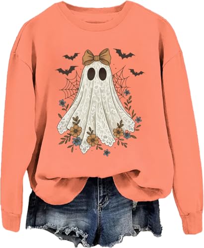 Halloween Ghost Sweater Ghost Sweatshirt & Hoodie Lace Ghost Sweatshirts For Women Men3