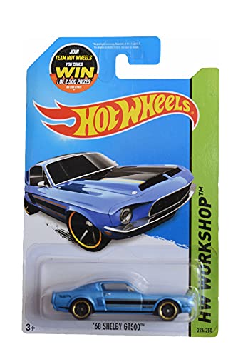 Hot Wheels '68 Shelby GT500, Blue Workshop 226/250 miniatura 1