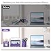 EasyPAG Desk Organizers and Accessories 3 Pieces Office Organizer Set - Pen Holder for Desk, Mail Sorter Countertop and Sticky Note Holder, Purple