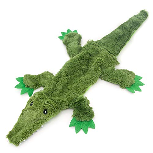 Image of Best Pet Supplies 2-in-1 Fun Skin Stuffless Dog Squeaky Toy (Wild Duck, Squirrel, Alligator Bundle) Small, PT08-45-47-S