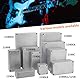 LKRXW 2 Stück 1590N1 125B Gitarren Effektpedal Gehäuse Stompbox Aluminium-Druckguss-Gehäuse Elektronik Projektgehäuse Metall Druckguss Alu Gehäuse Gitarreneffektpedal 122mmx66mmx39,5mm