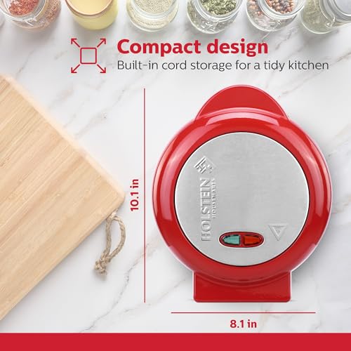 Image of Holstein Housewares HH-09125007R Omelet Maker, Red